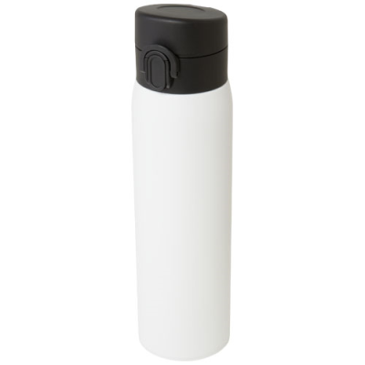 Picture of SIKA 450 ML RCS CERTIFIED RECYCLED STAINLESS STEEL METAL THERMAL INSULATED FLASK in White.