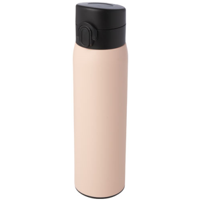 Picture of SIKA 450 ML RCS CERTIFIED RECYCLED STAINLESS STEEL METAL THERMAL INSULATED FLASK in Pale Blush Pink.