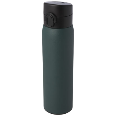 Picture of SIKA 450 ML RCS CERTIFIED RECYCLED STAINLESS STEEL METAL THERMAL INSULATED FLASK in Forest Green