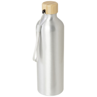 Picture of MALPEZA 770 ML RCS CERTIFIED RECYCLED ALUMINIUM METAL WATER BOTTLE in Silver.