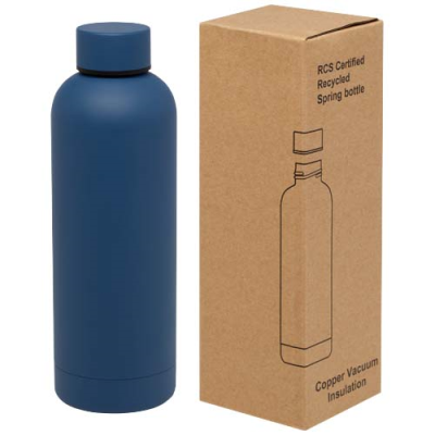Picture of SPRING 500 ML RCS CERTIFIED RECYCLED STAINLESS STEEL METAL COPPER VACUUM THERMAL INSULATED BOTTLE