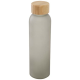 Picture of LUME 500 ML MATTE SODA LIME GLASS BOTTLE with Bamboo Lid 