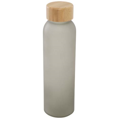 Picture of LUME 500 ML MATTE SODA LIME GLASS BOTTLE with Bamboo Lid 