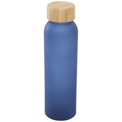 Picture of LUME 500 ML MATTE SODA LIME GLASS BOTTLE with Bamboo Lid 