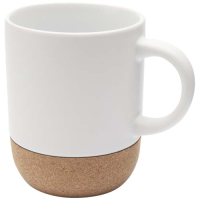 Picture of BILLIE 300 ML CERAMIC POTTERY SUBLIMATION MUG with Cork Details