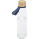 Picture of PORTO 500 ML GLASS WATER BOTTLE with Silicon Handle & Bamboo Lid 