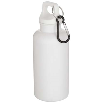 Picture of OREGON 400 ML SOLID COLOUR RCS RECYCLED PLASTIC WATER BOTTLE with Carabiner