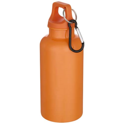 Picture of OREGON 400 ML SOLID COLOUR RCS RECYCLED PLASTIC WATER BOTTLE with Carabiner