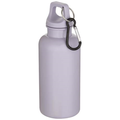 Picture of OREGON 400 ML SOLID COLOUR RCS RECYCLED PLASTIC WATER BOTTLE with Carabiner