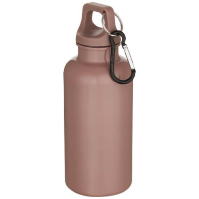 Picture of OREGON 400 ML SOLID COLOUR RCS RECYCLED PLASTIC WATER BOTTLE with Carabiner
