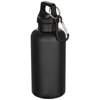 Picture of OREGON 400 ML SOLID COLOUR RCS RECYCLED PLASTIC WATER BOTTLE with Carabiner
