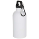 Picture of OREGON 400 ML MATTE RCS RECYCLED SINGLE WALL STAINLESS STEEL METAL WATER BOTTLE with Carabiner