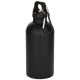 Picture of OREGON 400 ML MATTE RCS RECYCLED SINGLE WALL STAINLESS STEEL METAL WATER BOTTLE with Carabiner