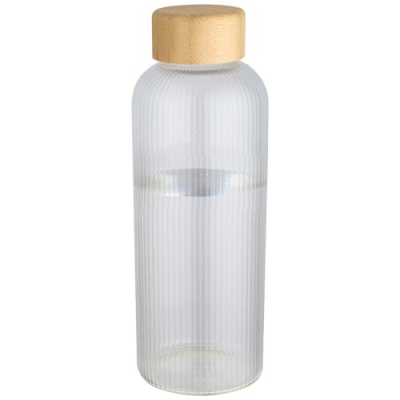 Picture of MIRAGE 650 ML SINGLE-WALLED BOROSILICATE GLASS BOTTLE with Bamboo Lid
