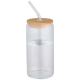 Picture of MIRAGE 500 ML SINGLE-WALLED BOROSILICATE GLASS JAR with Bamboo Lid
