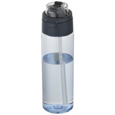 Picture of THERON 700 ML RCS RECYCLED PLASTIC WATER BOTTLE with Dual Function Lid & Flip Straw