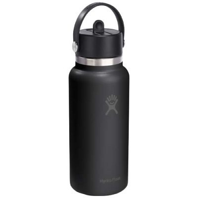 Picture of HYDRO FLASK WIDE MOUTH 946 ML THERMAL INSULATED STAINLESS STEEL METAL WATER BOTTLE with Straw Cap
