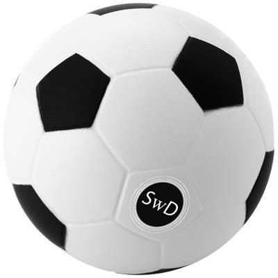 Picture of FOOTBALL STRESS RELIEVER in White Solid-black Solid