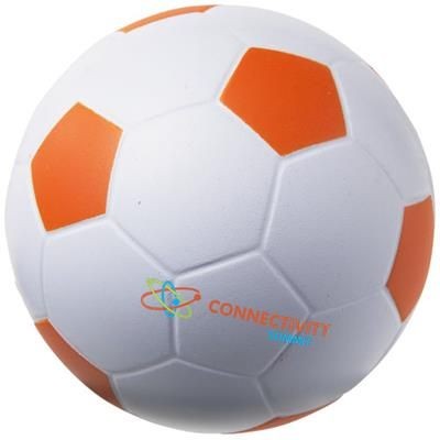 Picture of FOOTBALL STRESS RELIEVER in White Solid-orange
