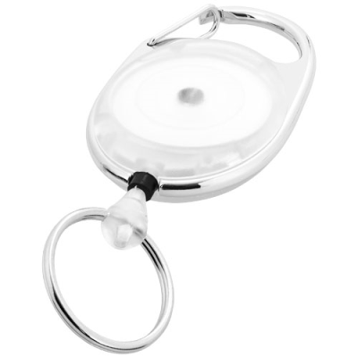 Picture of GERLOS ROLLER CLIP KEYRING CHAIN in White.