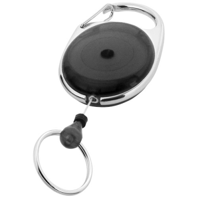 Picture of GERLOS ROLLER CLIP KEYRING CHAIN in Solid Black