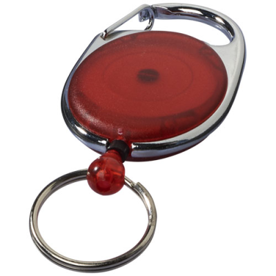 Picture of GERLOS ROLLER CLIP KEYRING CHAIN in Red.