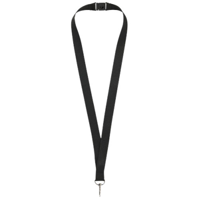 Picture of LAGO LANYARD with Break-Away Closure in Solid Black.