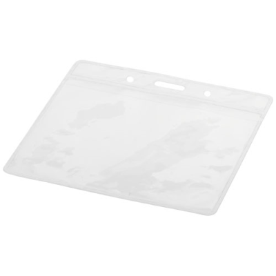 SERGE CLEAR TRANSPARENT BADGE HOLDER in Clear Transparent Clear Transparent.