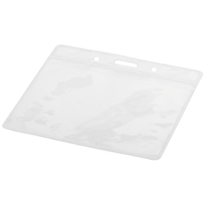 Picture of SERGE CLEAR TRANSPARENT BADGE HOLDER in Clear Transparent Clear Transparent.