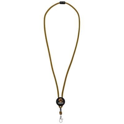 Picture of HAGEN DUAL-TONE LANYARD with Adjustable Round Disc in Orange-black Solid