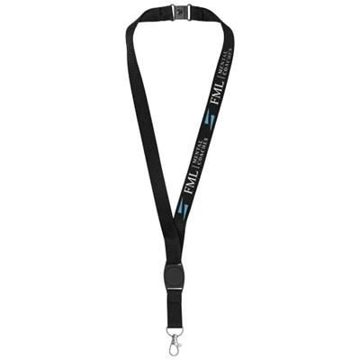Picture of GATTO LANYARD with Break-away Closure in Black Solid