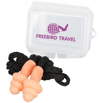 Picture of BAZZ REUSABLE NOISE REDUCTION EAR PLUGS in Case in Orange
