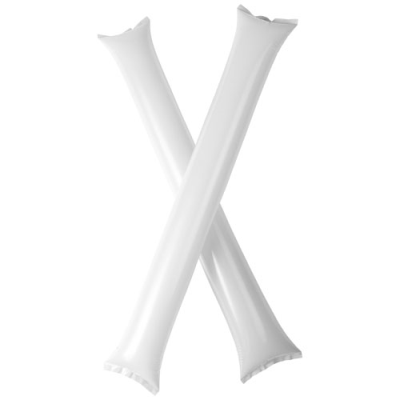 Picture of CHEER 2-PIECE INFLATABLE CHEERING STICK in White Solid