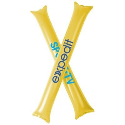 Picture of CHEER 2-PIECE INFLATABLE CHEERING STICK in Yellow
