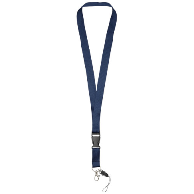 Picture of SAGAN MOBILE PHONE HOLDER LANYARD with Detachable Buckle in Navy.