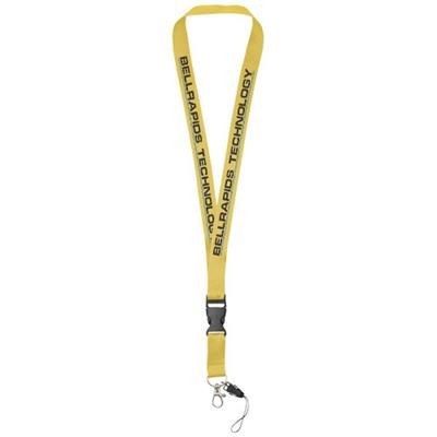 Picture of SAGAN MOBILE PHONE HOLDER LANYARD with Detachable Buckle in Yellow