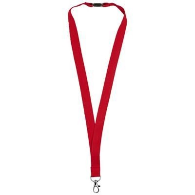 Picture of DYLAN COTTON LANYARD with Safety Clip in Red
