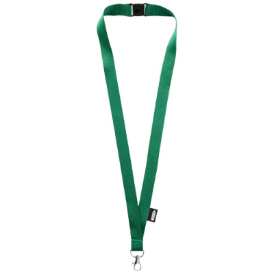 Picture of TOM RECYCLED PET LANYARD with Breakaway Closure in Green.