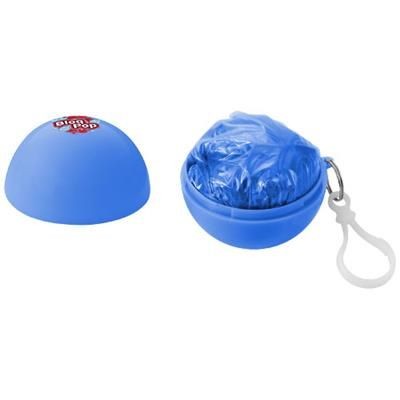 Picture of XINA RAIN PONCHO in Storage Ball with Keyring Chain in Blue