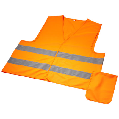 Picture of RFX™ WATCH-OUT XL SAFETY VEST in Pouch for Professional Use in Neon Fluorescent Orange.