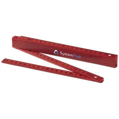 Picture of MONTY 2 METRE FOLDING RULER in Red