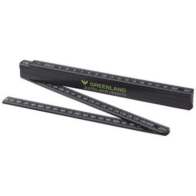 Picture of MONTY 2 METRE FOLDING RULER in Black Solid