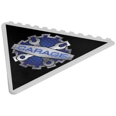 Picture of FROSTY TRIANGULAR ICE SCRAPER in White Solid