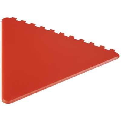 Picture of FROSTY TRIANGULAR RECYCLED PLASTIC ICE SCRAPER in Red