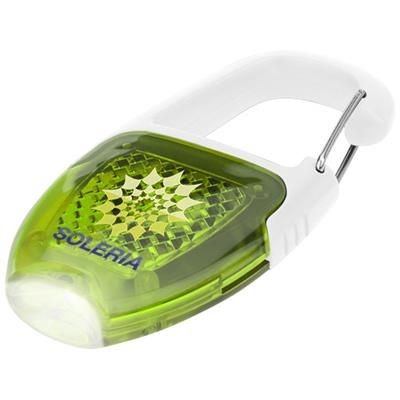 Picture of REFLECT-OR LED KEYRING CHAIN LIGHT with Carabiner in White Solid-lime