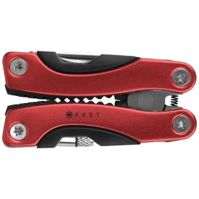 Picture of CASPER 8-FUNCTION MULTI-TOOL with LED Torch in Red
