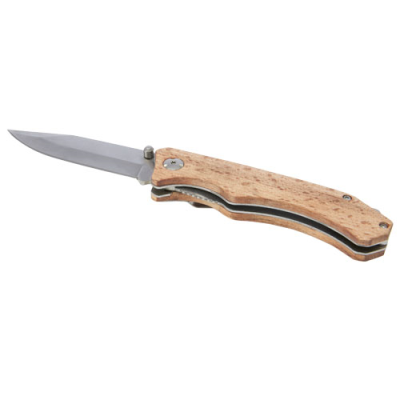 Picture of DAVE POCKET KNIFE with Belt Clip in Wood.