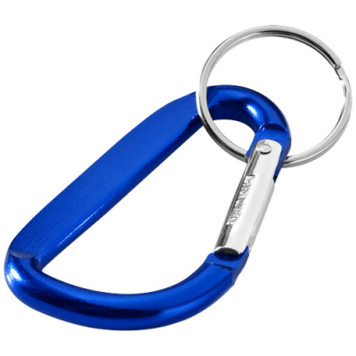 Picture of TIMOR RCS RECYCLED ALUMINIUM METAL CARABINER KEYRING CHAIN in Royal Blue