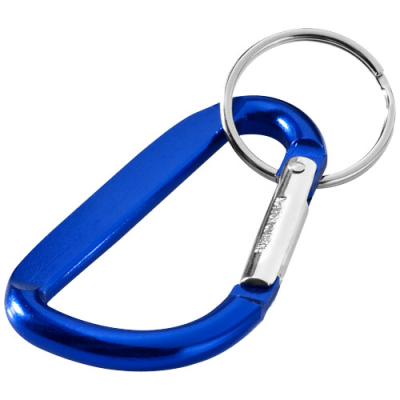 Picture of TIMOR RCS RECYCLED ALUMINIUM METAL CARABINER KEYRING CHAIN in Royal Blue.