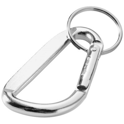 Picture of TIMOR RCS RECYCLED ALUMINIUM METAL CARABINER KEYRING CHAIN in Silver